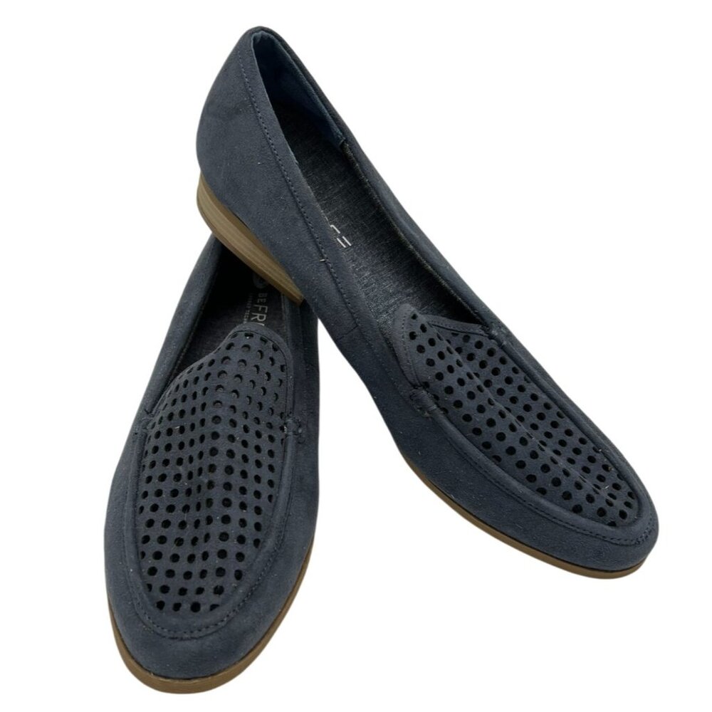 Dr. Scholls  Women's Excite Chop Moccasin Loafers 11M Navy Perforated Shoes